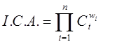 Fórmula del ICA